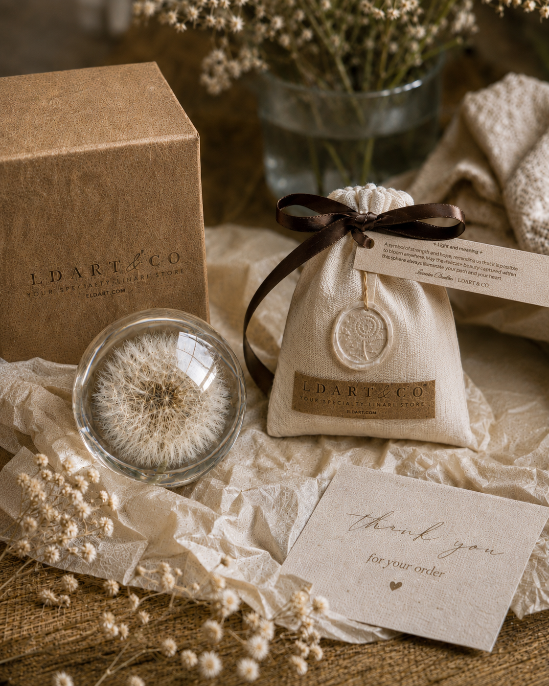 Dandelion Sphere Lamp M 8cm