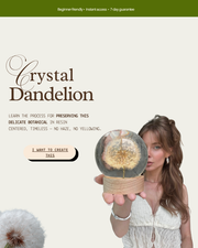 ENGLISH Course Preserving the Dandelion - Learn how to make it ethernal