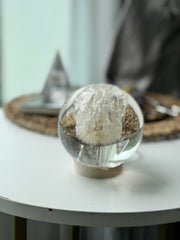 SALE L Dandelion Sphere - Crystal Bubble Texture