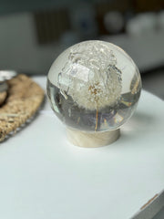 SALE L Dandelion Sphere - Crystal Bubble Texture