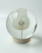 SALE L Dandelion Sphere - Crystal Bubble Texture
