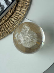 SALE L Dandelion Sphere - Crystal Bubble Texture