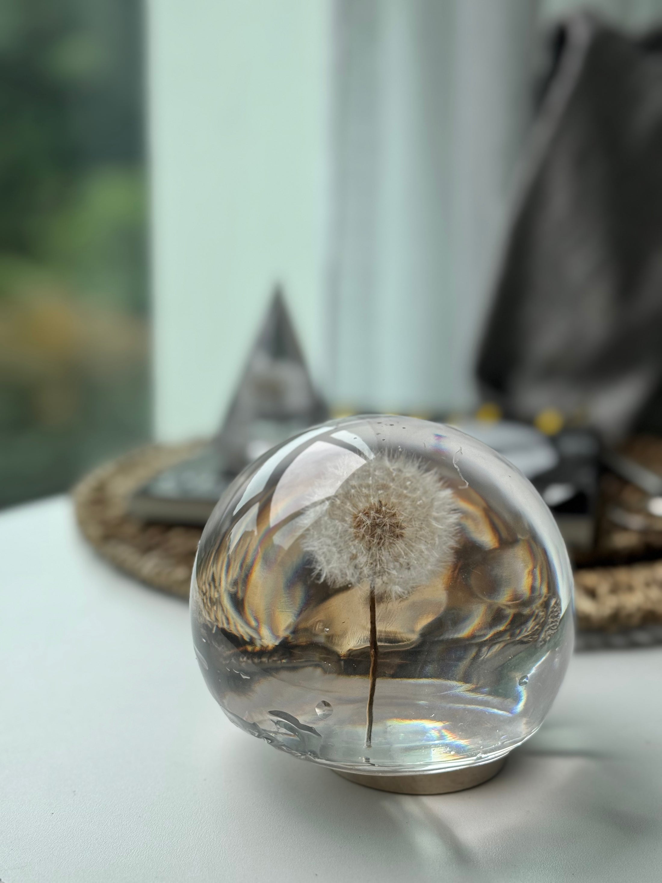 SALE XLarge Dandelion Sphere - Surface Finish