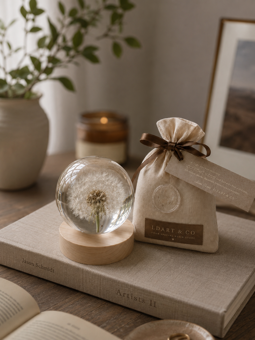 Dandelion Sphere Lamp L 10cm